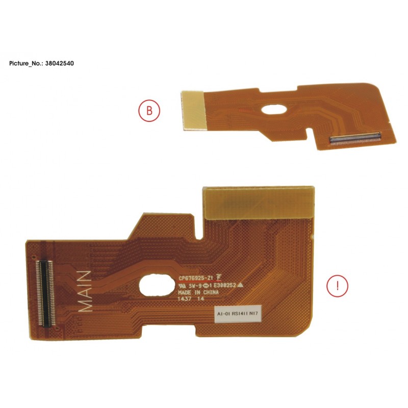 38042540 - FPC, SUB BOARD AUDIO/SD/USB