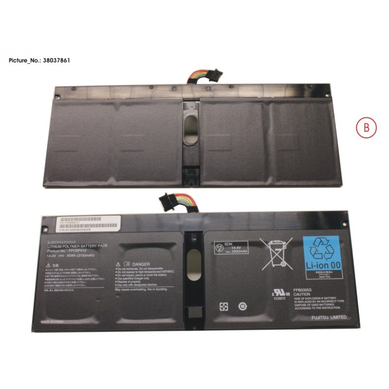 38037861 - -BT-MAIN BATTERY (4 CELLS)