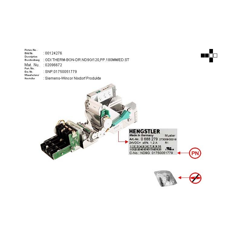 02096672 - GDI THERM.REC.PR.ND9G 120  180MM STAI.ST