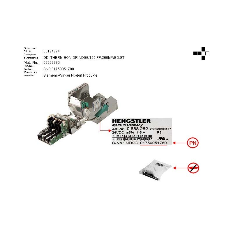 02096670 - GDI THERM.REC.PR.ND9G 120  260MM STAI.ST