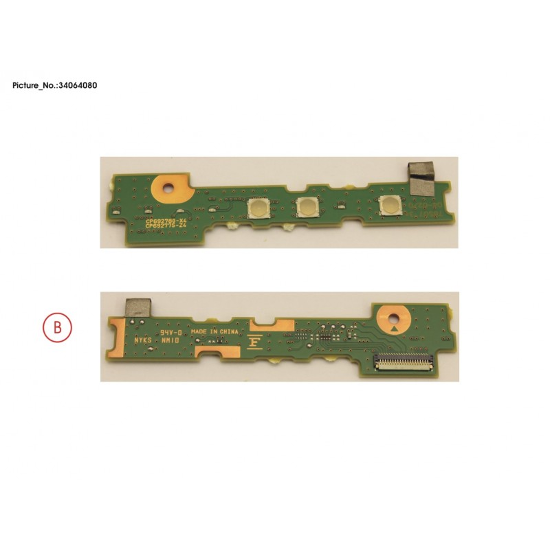 34064080 - SUB BOARD, SWITCH/APPL. BUTTONS W/ SHEET