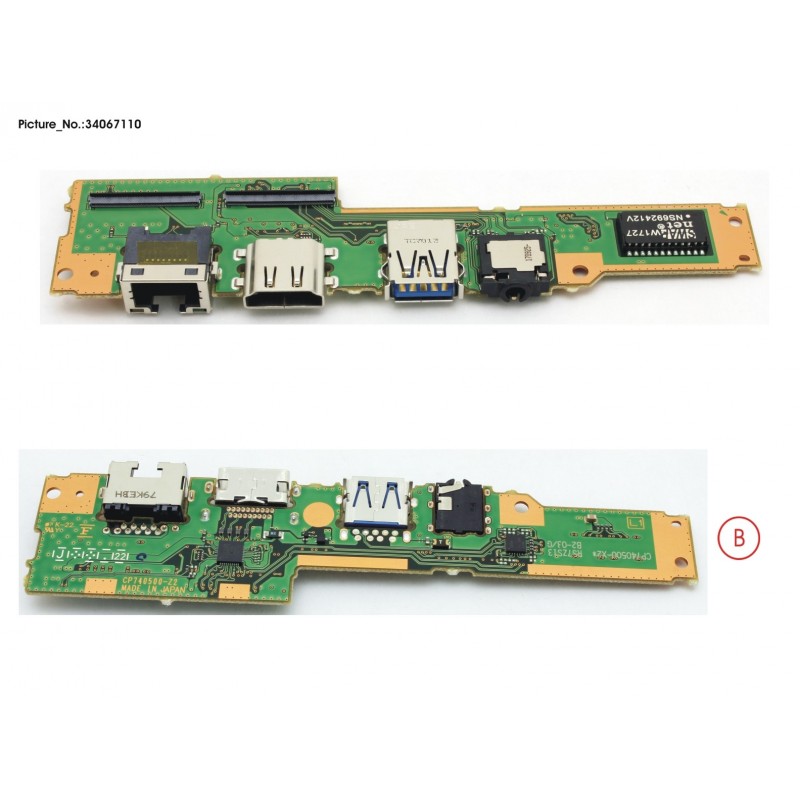 34067110 - SUB BOARD, AUDIO/USB/LAN