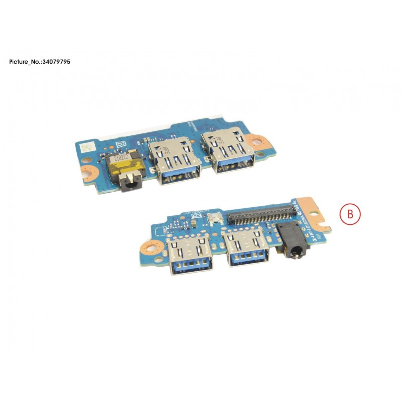 34079795 - SUB BOARD, USB/AUDIO W/O FP