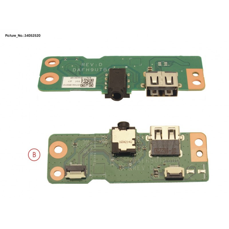 34052520 - SUB BOARD, USB/AUDIO