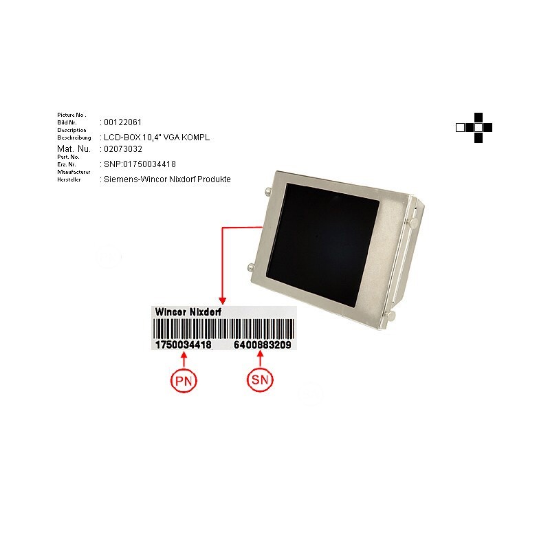 02073032 - LCD-BOX 10.4 PANELLINK VGA