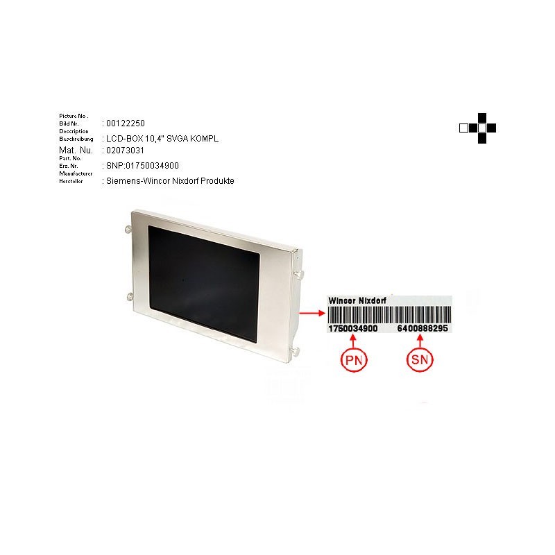 02073031 - LCD-BOX 10.4  PANELLINK SVGA