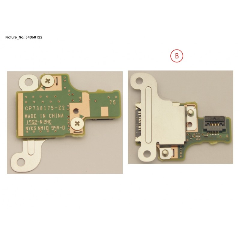 34068122 - SUB BOARD, SIM CARD