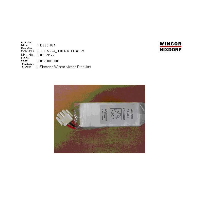 02099199 - ACCU_B MII NI-MH 13X1 2V