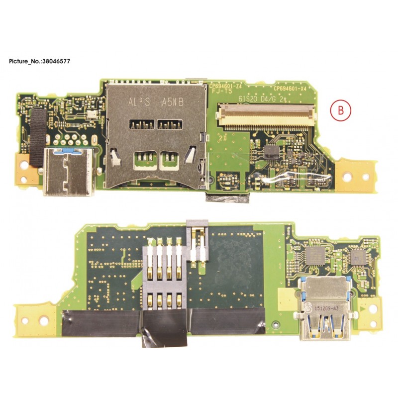 38046577 - SUB BOARD, SMARTCARD/USB