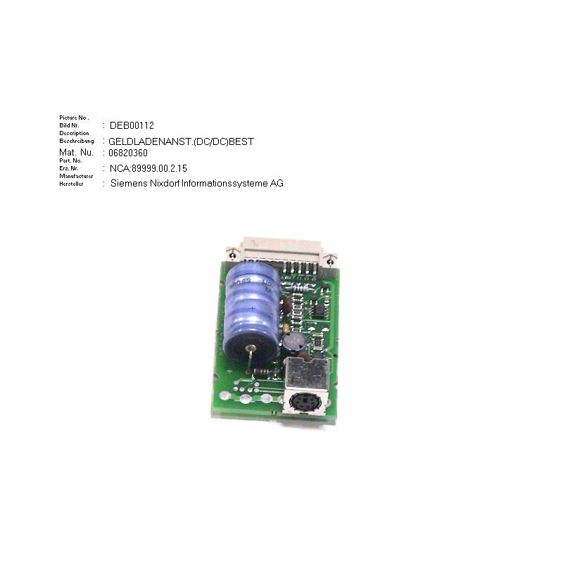 06820360 - CASH DRAWER CONTR.DC-DC_KA16_MB