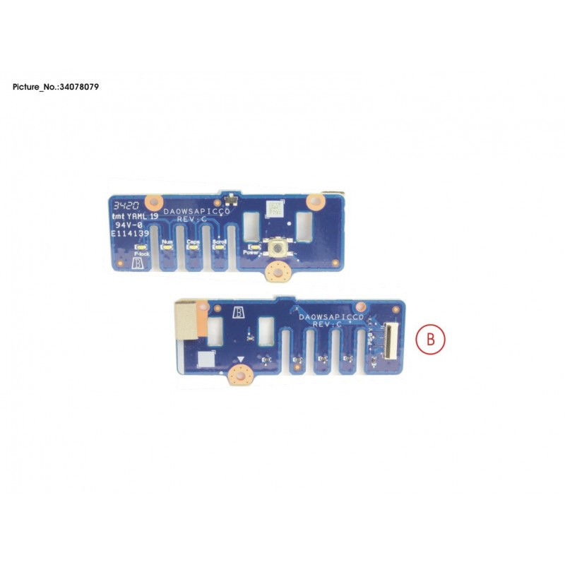 34078079 - SUB BOARD, POWER SWITCH