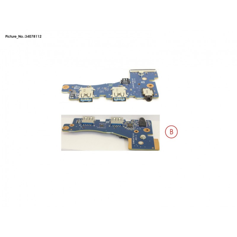 34078112 - SUB BOARD, USB/AUDIO