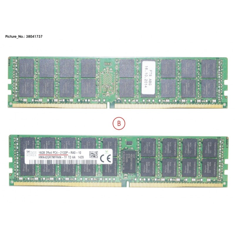 38041737 - 16GB (1X16GB) 2RX4 DDR4-2133_2400 R ECC