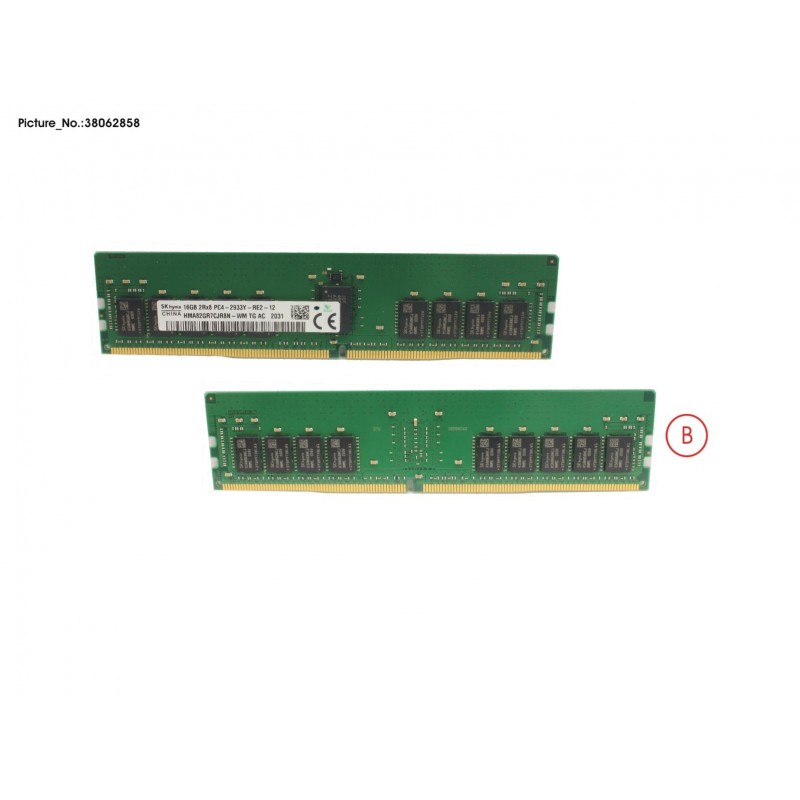 38062858 - 16GB (1X16GB) 2RX8 DDR4-2933 R ECC