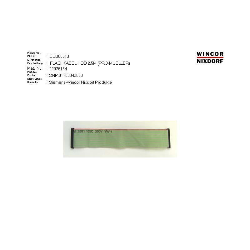 02076164 - FLAT CABLE HDD 2.5 M-BOX