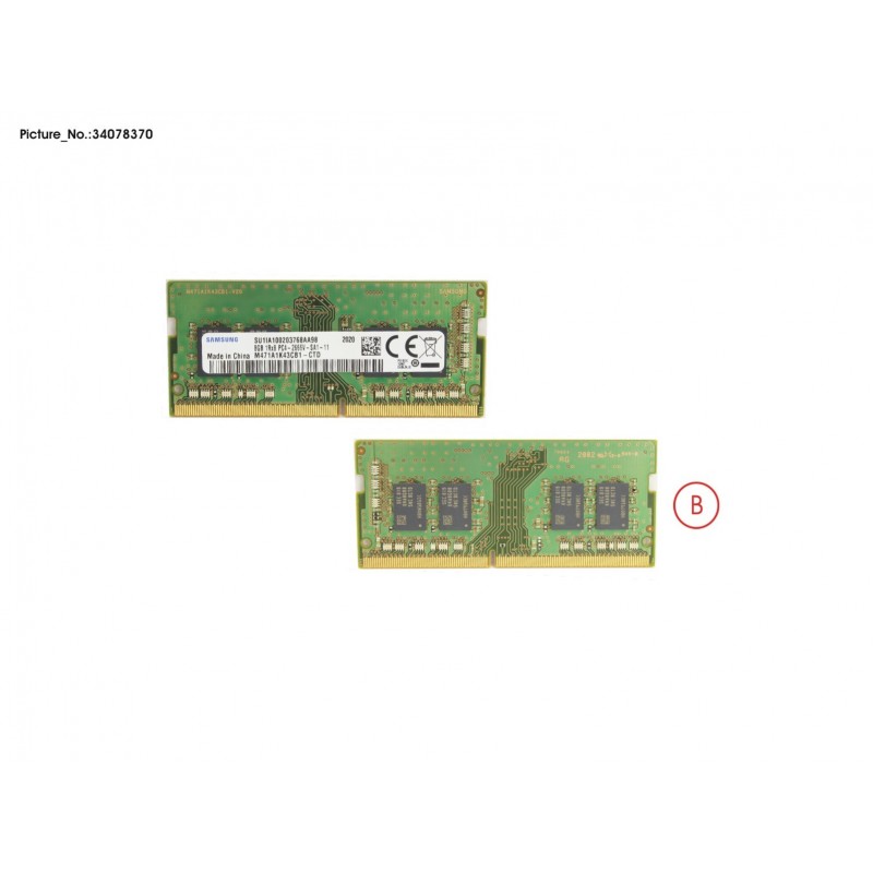 34078370 - MEMORY 8GB DDR4-2933 SO
