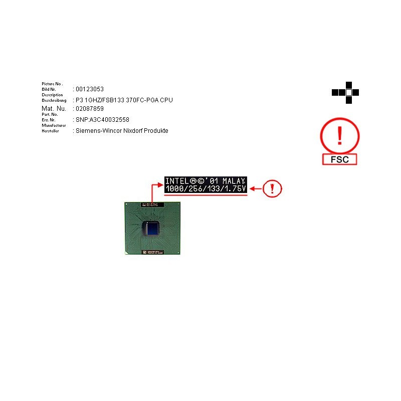 02087859 - IC-PENT3 1G0 256K T FCPGA2-370