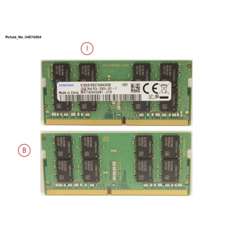 34076504 - MEMORY 16GB