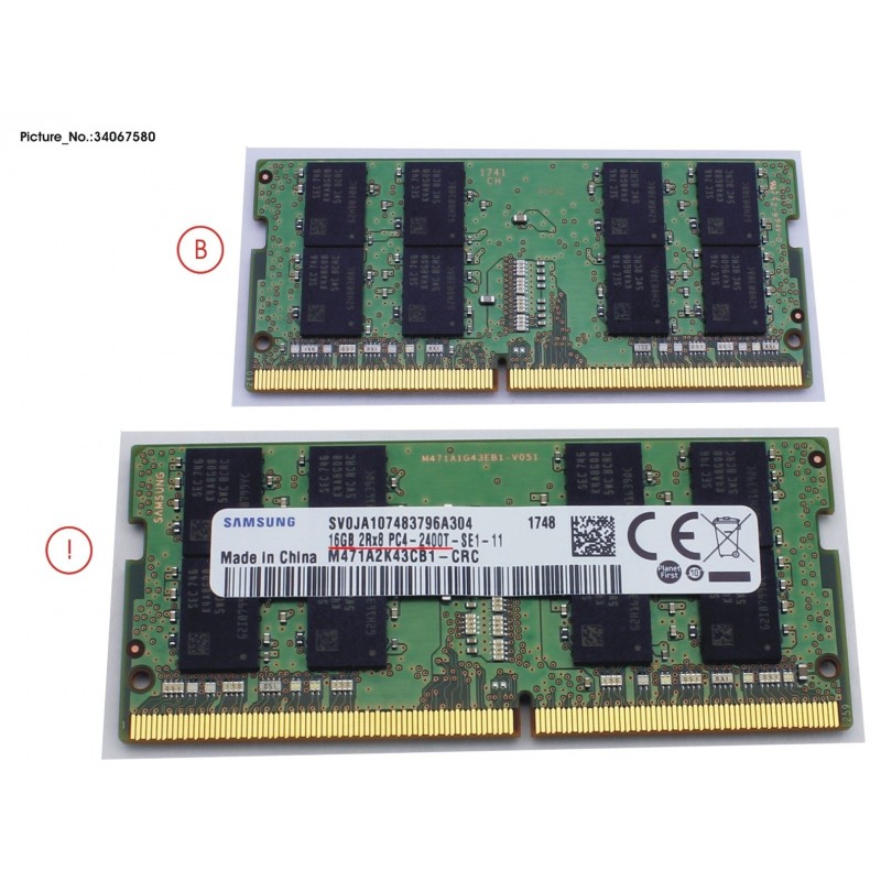 34067580 - MEMORY 16GB DDR4-2400