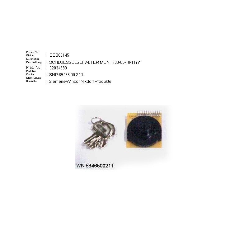 02034689 - KEYSWITCH ASSD