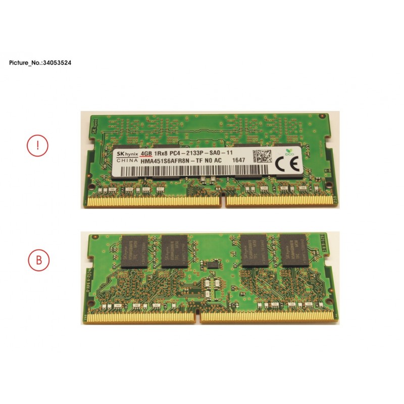 34053524 - MEMORY 4GB DDR4-2133
