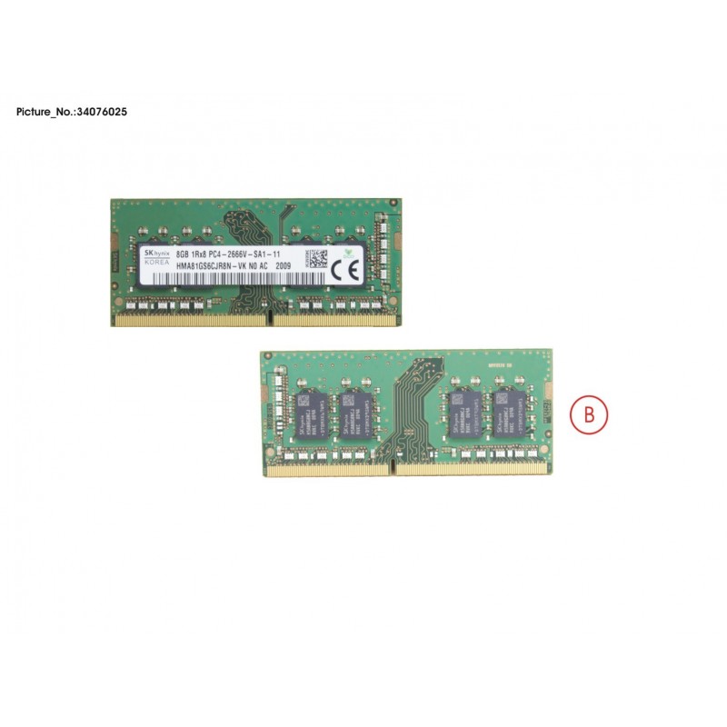 34076025 - MEMORY 8GB DDR4-2400