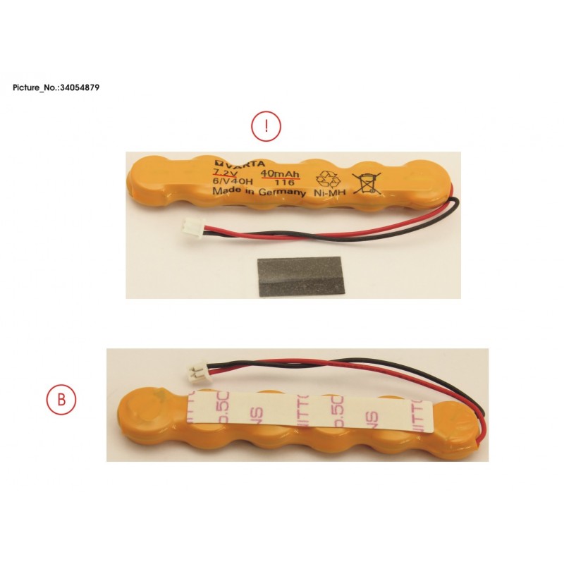 34054879 - -BT-2ND BATTERY (6 CELLS) 40MAH 7,2V