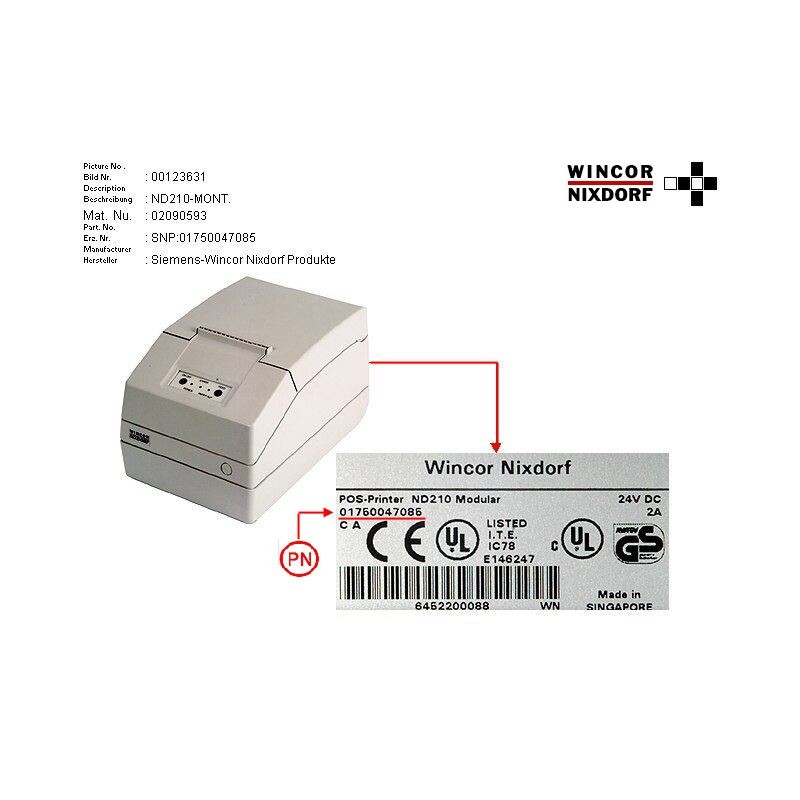 02090593 - POS PRINTER ND210 ASSD