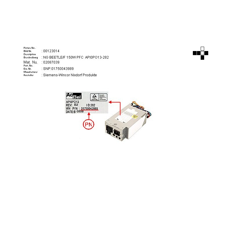02087039 - PS BEETLE F 150W PFC  API0PO13-282