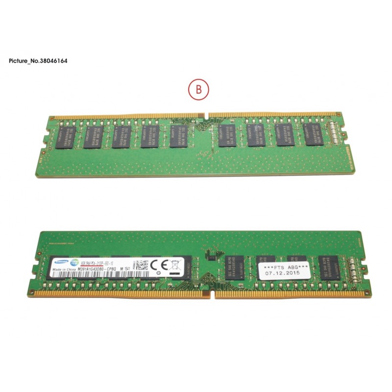 38046164 - 8GB (1X8GB) 2RX8 DDR4-2133 U ECC