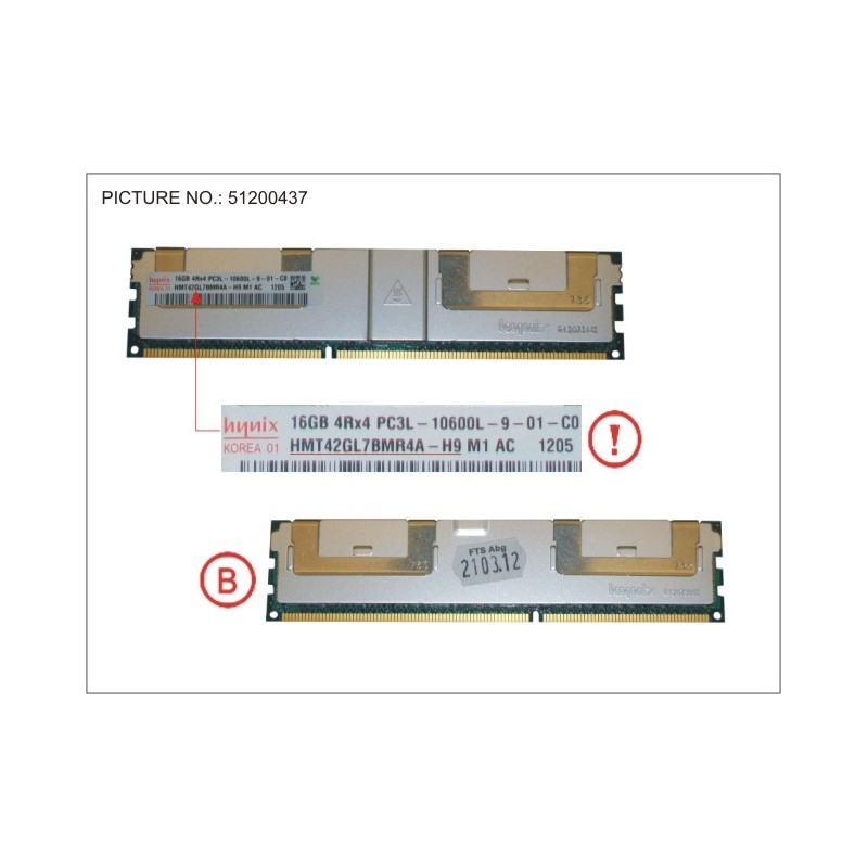 38019749 - 16GB (1X16GB) 4RX4 L DDR3-1333 LR ECC