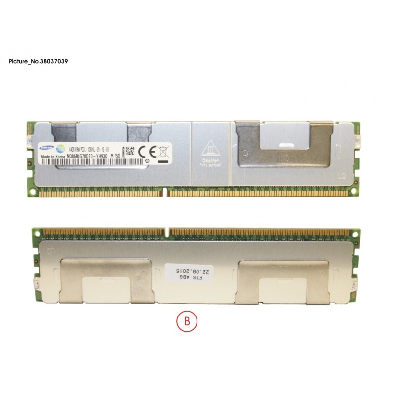 38037039 - 64 GB DDR3 LR 1333 MHZ PC3-10600 8R