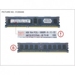 38019764 - 4GB (1X4GB) 1RX4 L DDR3-1333 R ECC
