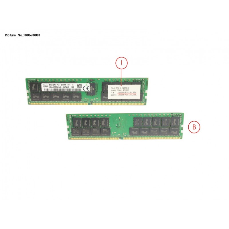 38063803 - 64GB DDR4 3200 R ECC