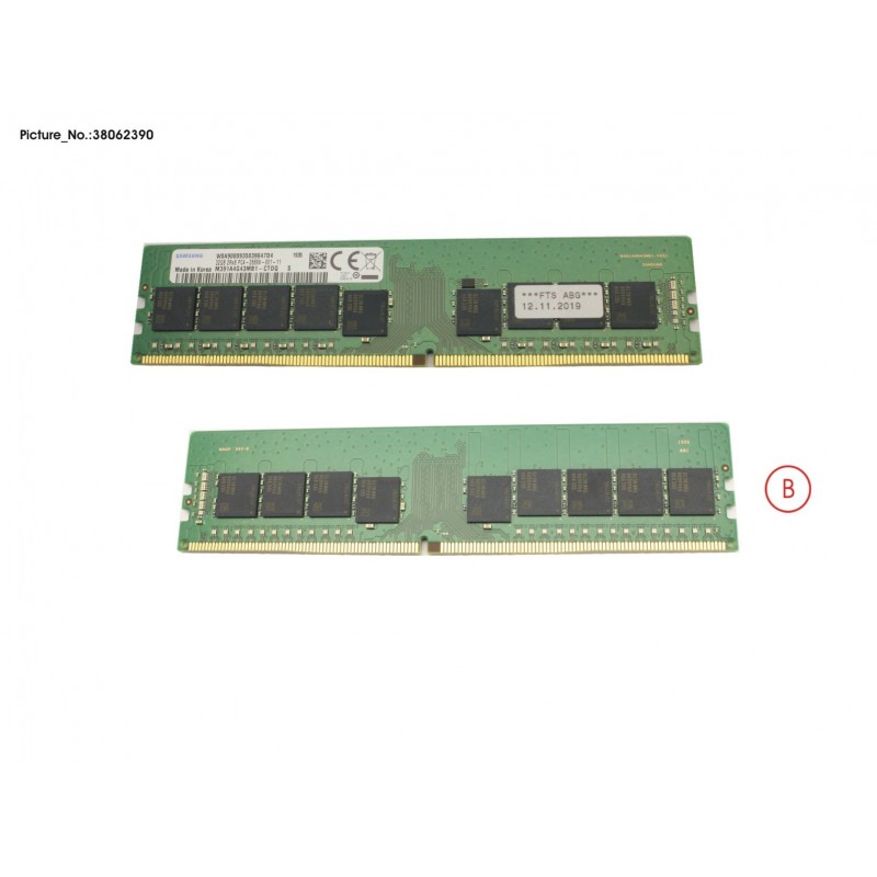 38062390 - 32GB (1X32GB) 2RX8 DDR4-2666 U ECC