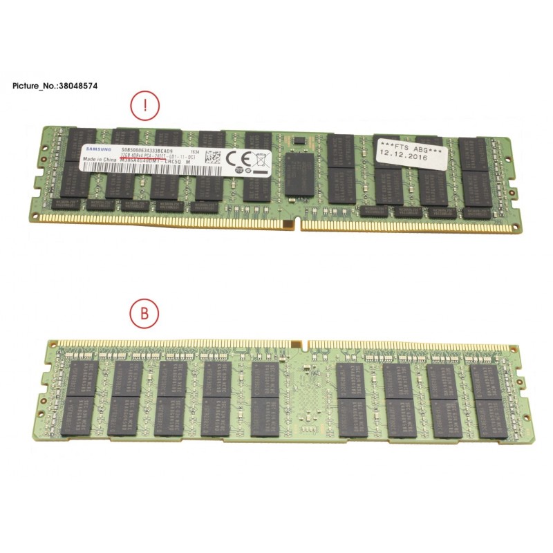 38048574 - 32GB (1X32GB) 4RX4 DDR4-2400 LR ECC