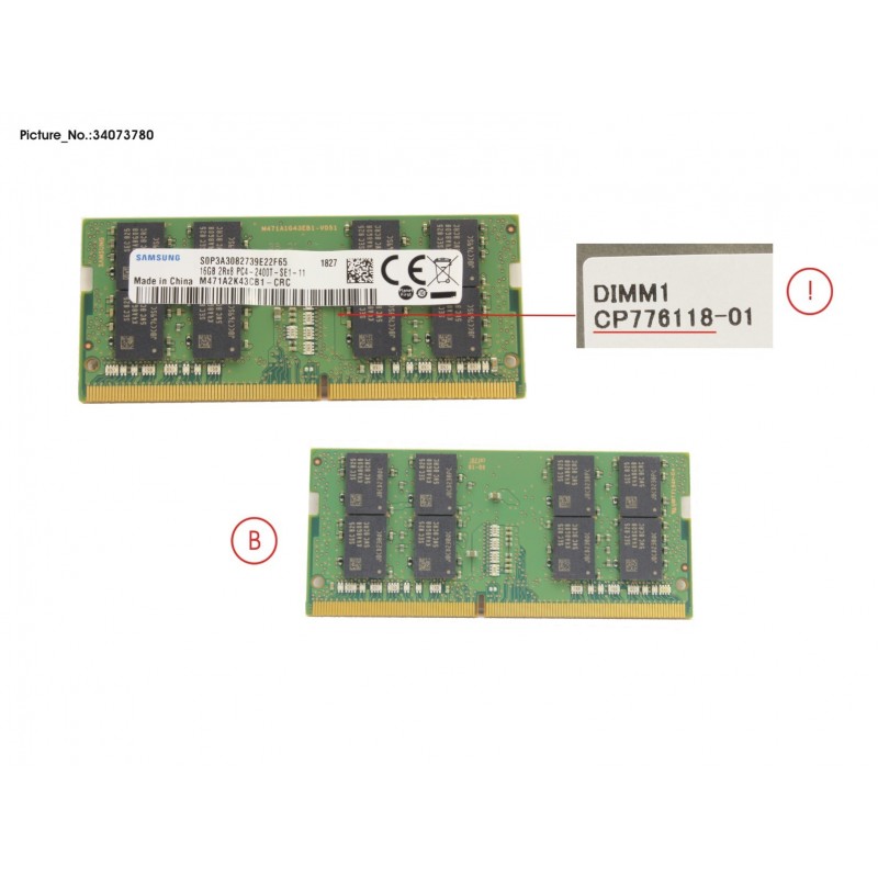 34073780 - MEMORY 16GB DDR4