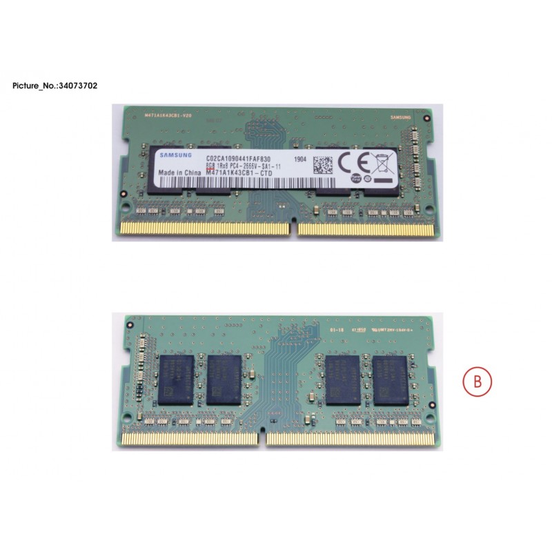 34073702 - MEMORY 8GB DDR4