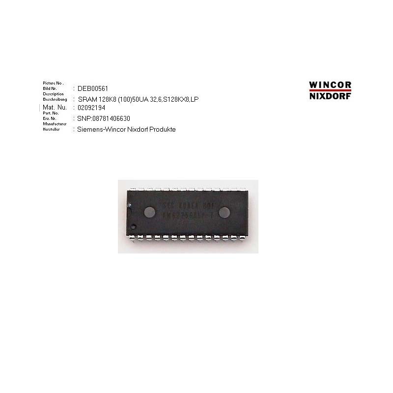 02092194 - SRAM 128K8 (100)50UA 32.6DIP