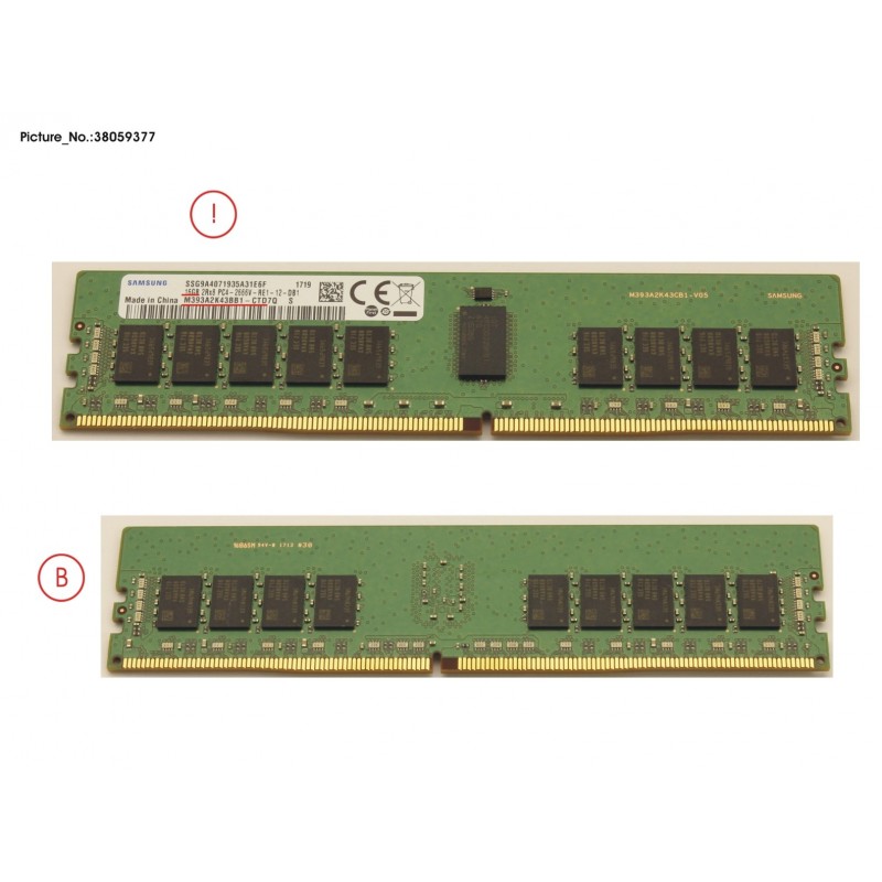 38059377 - MEMORY 16GB DDR4-2666R2 RG