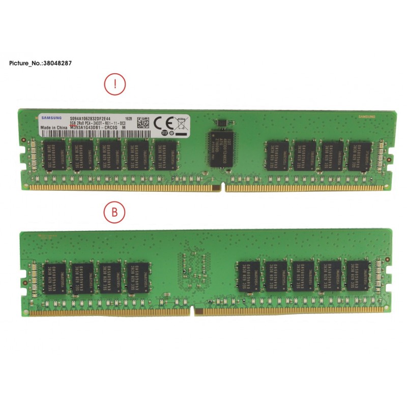 38048287 - MEMORY 8GB DDR4-2400_R2 RG