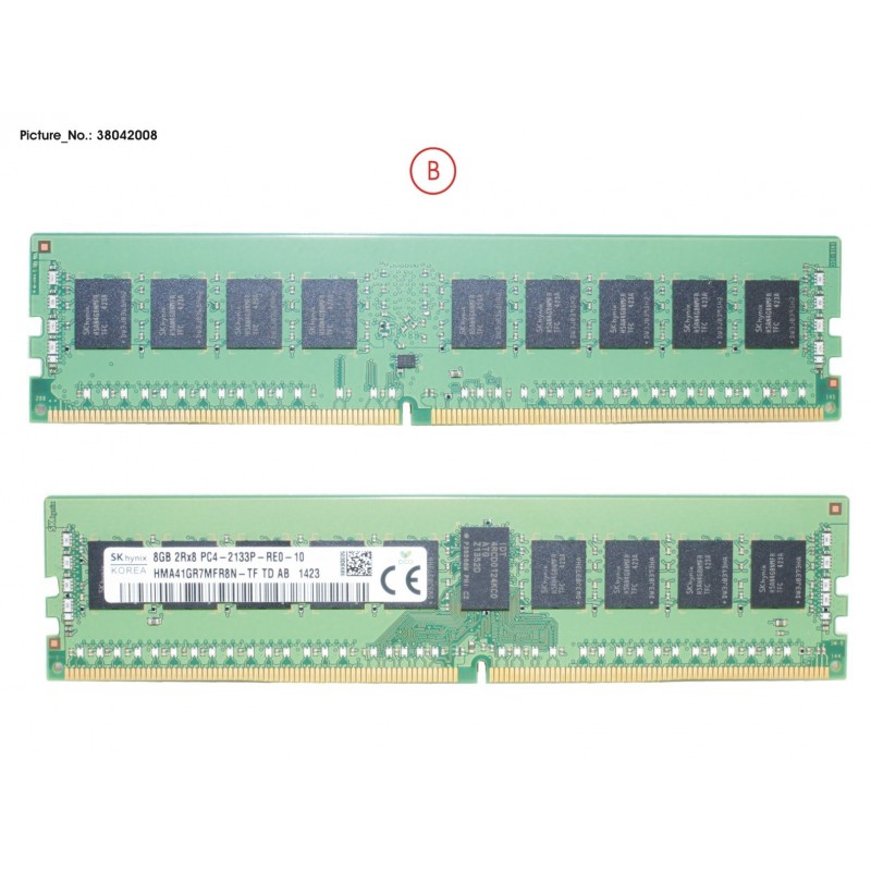 38042008 - MEMORY 8GB DDR4-2133 RG
