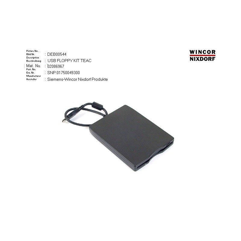 02086967 - USB 2.0 - FLOPPY KIT TEAC (BUS POWERED)