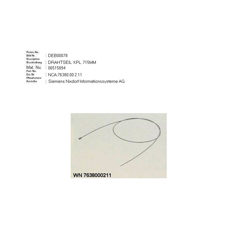 06515894 - WIRE CABLE ASSY.