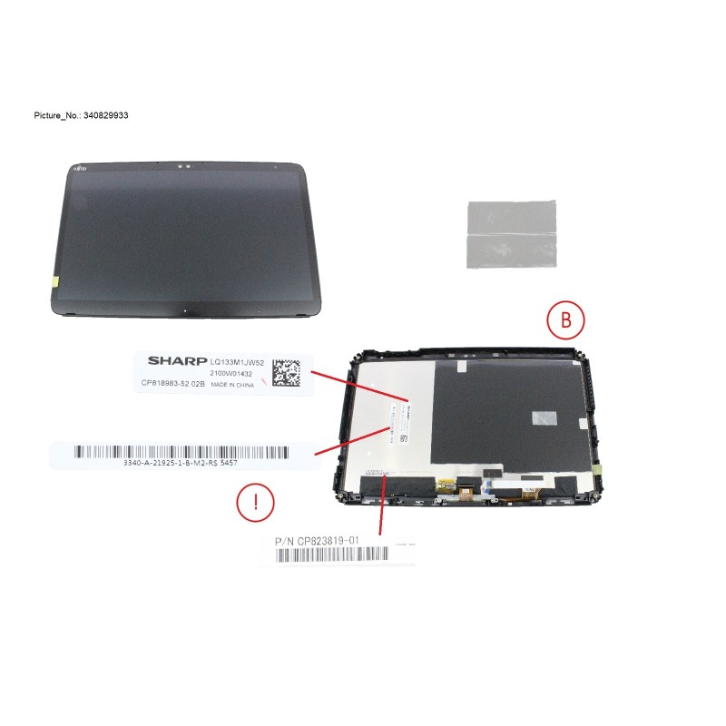 34082993 - LCD ASSY  FOR SC (INCL. FPC)