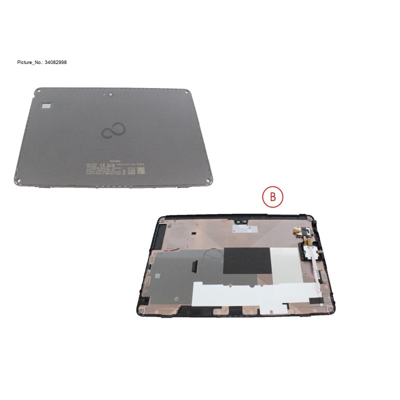 34082998 - LCD BACK COVER W  FNG (SECBIO)