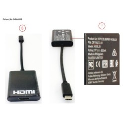 34068830 - CABLE  HDMI ADAPTER (USB TYPE-C TO HDMI)