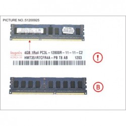 38019898 - 4GB (1X4GB) 1RX4 L DDR3-1600 R ECC