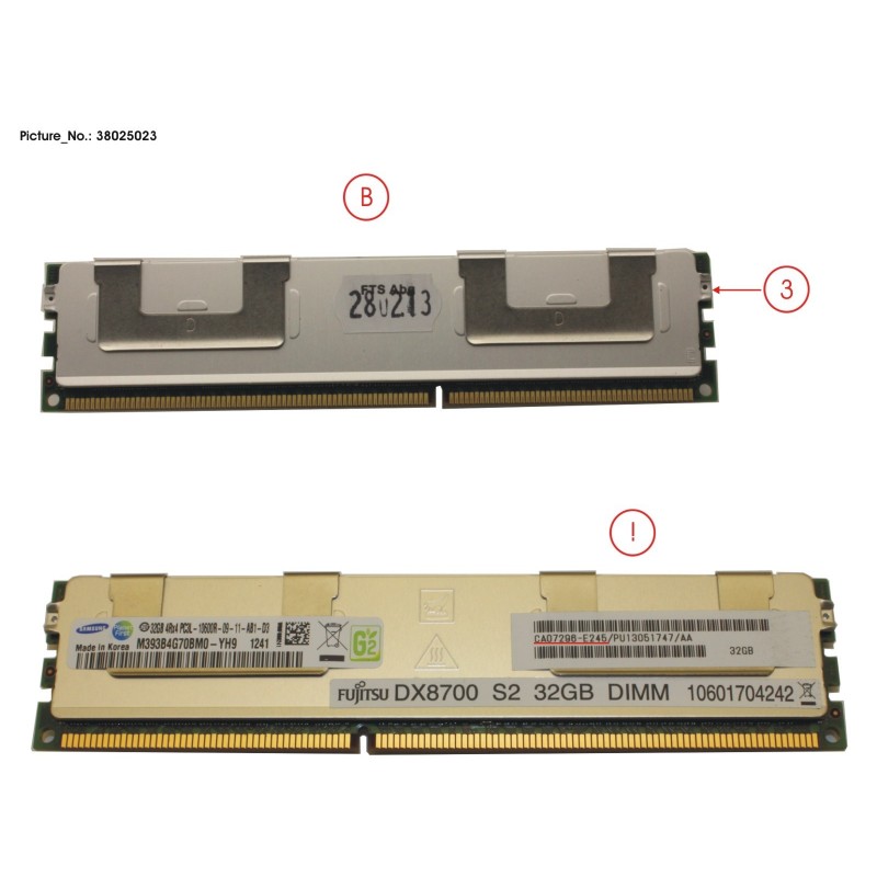 38025023 - DX8700S2 CACHEMEM DDR3 32GB (3x DIMM)