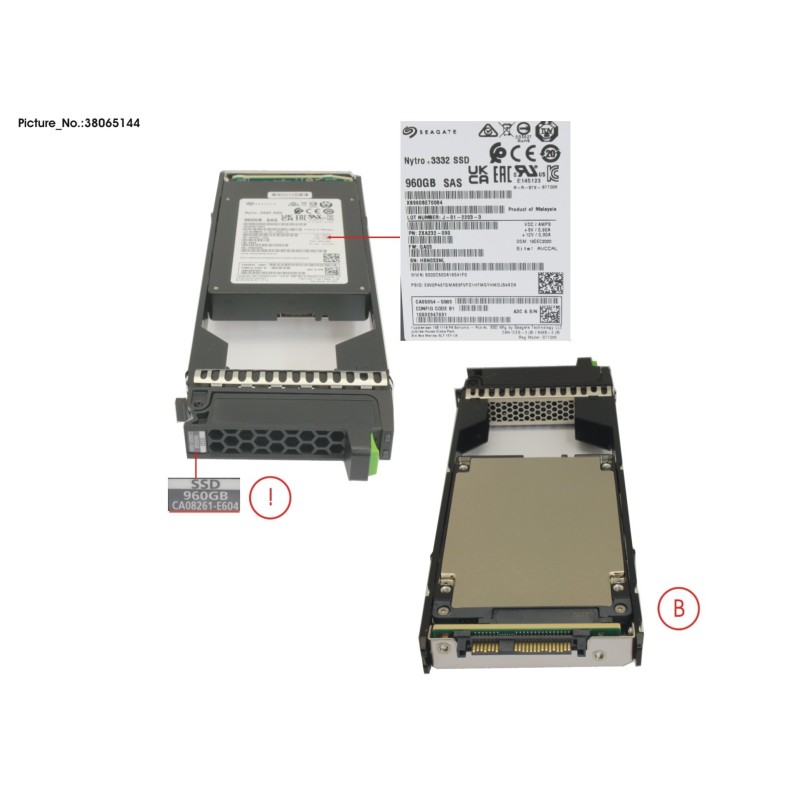 38065144 - DX AF SSD SAS 2.5  960GB 12G